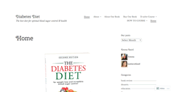 Desktop Screenshot of diabetesdietblog.com